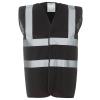 Hi-vis 2-band-and-braces waistcoat (HVW100) Black