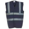 Hi-vis 2-band-and-braces waistcoat (HVW100) Navy