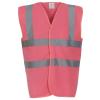 Hi-vis 2-band-and-braces waistcoat (HVW100) Pink