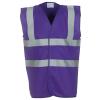 Hi-vis 2-band-and-braces waistcoat (HVW100) Purple