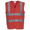 Hi-vis 2-band-and-braces waistcoat (HVW100) Red