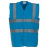 Hi-vis 2-band-and-braces waistcoat (HVW100) Sapphire