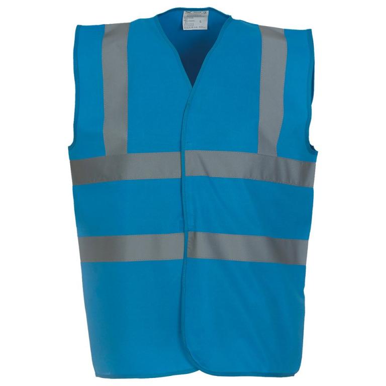 Hi-vis 2-band-and-braces waistcoat (HVW100) Sapphire