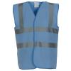 Hi-vis 2-band-and-braces waistcoat (HVW100) Sky Blue