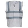 Hi-vis 2-band-and-braces waistcoat (HVW100) White