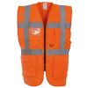 Multifunctional executive hi-vis waistcoat (HVW801) Orange