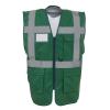 Multifunctional executive hi-vis waistcoat (HVW801) Paramedic Green