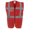 Multifunctional executive hi-vis waistcoat (HVW801) Red