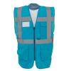 Multifunctional executive hi-vis waistcoat (HVW801) Sapphire