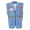 Multifunctional executive hi-vis waistcoat (HVW801) Sky