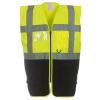 Multifunctional executive hi-vis waistcoat (HVW801) Yellow/Black