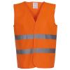 Hi-vis 2-band waistcoat (HVW102) Orange