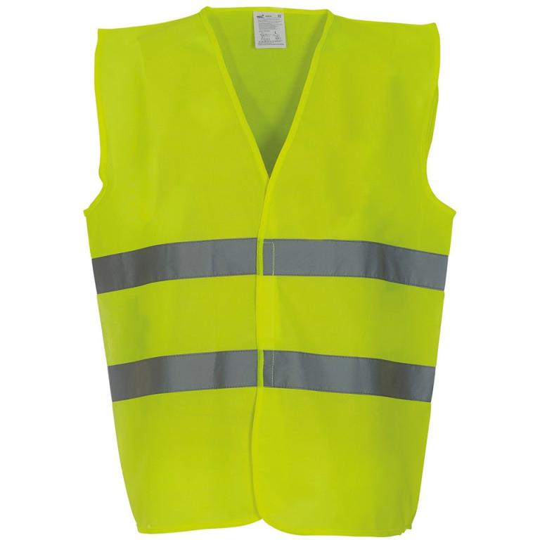 Hi-vis 2-band waistcoat (HVW102) Yellow