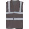 Top cool open mesh 2-band-and-braces waistcoat (HVW120) Grey