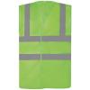 Top cool open mesh 2-band-and-braces waistcoat (HVW120) Lime