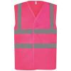 Top cool open mesh 2-band-and-braces waistcoat (HVW120) Pink