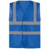 Top cool open mesh 2-band-and-braces waistcoat (HVW120) Royal Blue