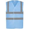 Top cool open mesh 2-band-and-braces waistcoat (HVW120) Sky Blue