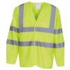 Hi-vis long sleeve waistcoat (HVJ200) Yellow