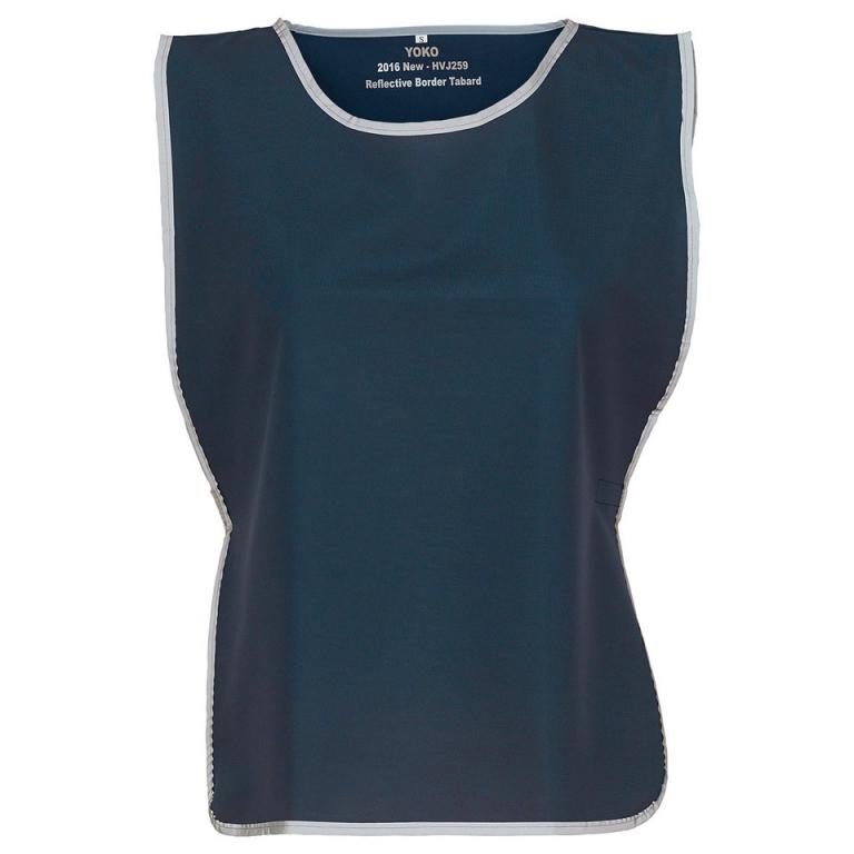 Hi-vis reflective border tabard (HVJ259) Navy