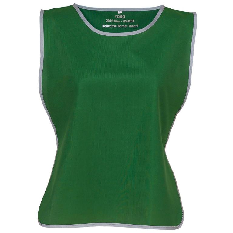 Hi-vis reflective border tabard (HVJ259) Paramedic Green