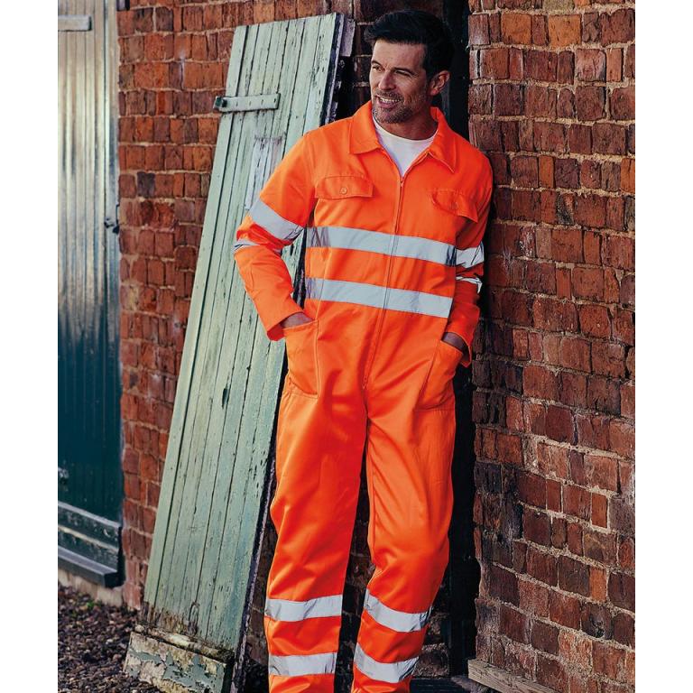 Hi-vis polycotton coverall (HV058)