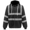 Hi-vis zip hoodie (HVK07) Black