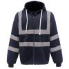 Hi-vis zip hoodie (HVK07) Navy