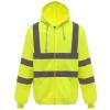 Hi-vis zip hoodie (HVK07) Yellow