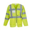 Hi-vis executive long sleeve waistcoat (HVJ800) Yellow