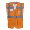 Hi-vis top cool open-mesh executive waistcoat (HVW820) Orange