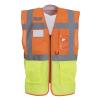 Hi-vis top cool open-mesh executive waistcoat (HVW820) Orange/Yellow