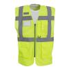 Hi-vis top cool open-mesh executive waistcoat (HVW820) Yellow