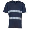 Hi-vis top cool super light v-neck t-shirt (HVJ910) Navy