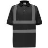 Hi-vis short sleeve polo (HVJ210) Black