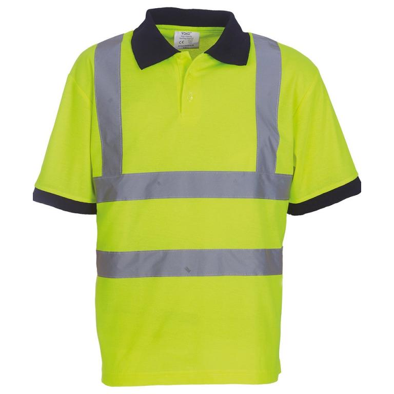 Hi-vis short sleeve polo (HVJ210) Yellow