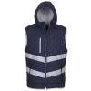 Hi-vis Kensington hooded gilet (HV007) Navy