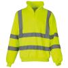 Hi-vis ¼ zip sweatshirt (HVK06) Yellow