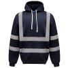 Hi-vis pull-over hoodie (HVK05) Navy