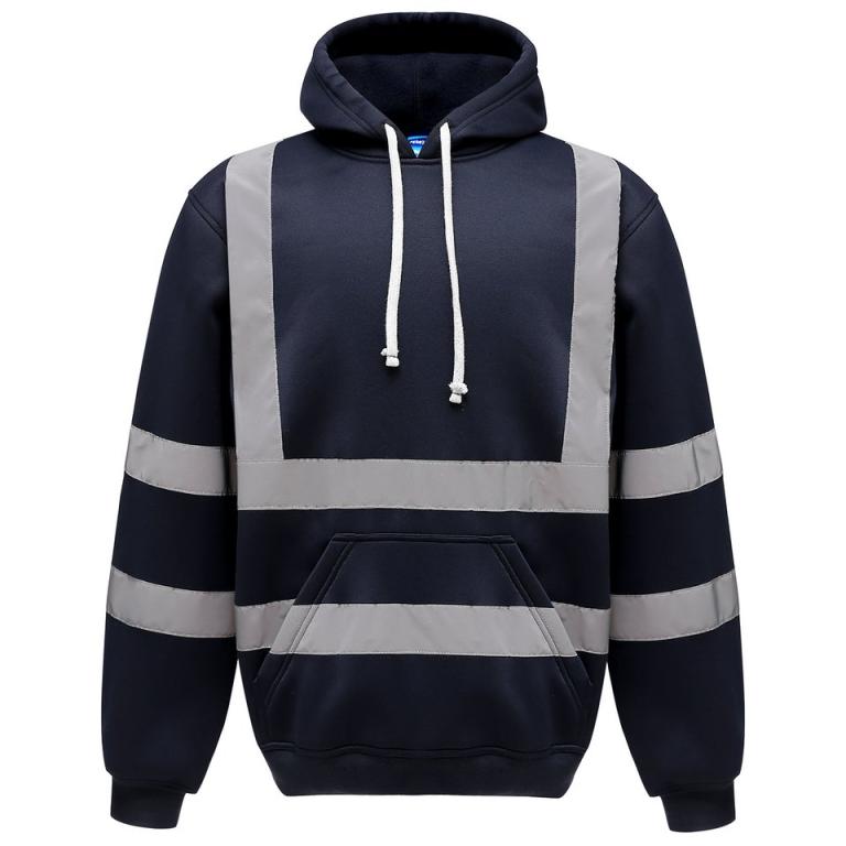 Hi-vis pull-over hoodie (HVK05) Navy