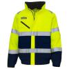 Hi-vis fontaine flight jacket (HVP209) Yellow/Navy