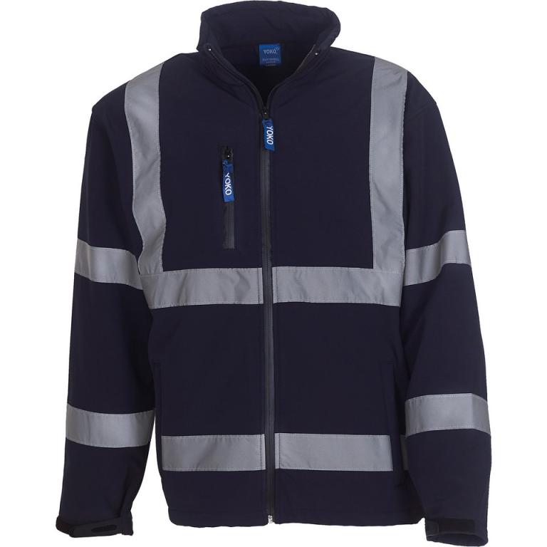 Hi-vis softshell jacket (HVK09) Navy