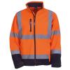 Hi-vis softshell jacket (HVK09) Orange/Navy