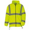 Hi-vis heavyweight fleece jacket (HVK08) Yellow