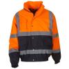 Hi-vis two-tone bomber jacket (HVP218) Orange/Navy