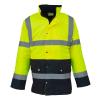 Hi-vis two-tone motorway jacket (HVP302) Yellow/Navy