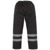 Hi-vis waterproof overtrousers (HVS461) Black