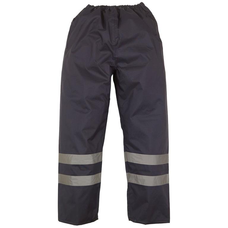 Hi-vis waterproof overtrousers (HVS461) Navy