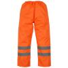 Hi-vis waterproof overtrousers (HVS462) Orange