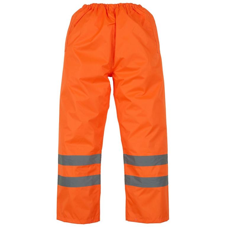 Hi-vis waterproof overtrousers (HVS462) Orange